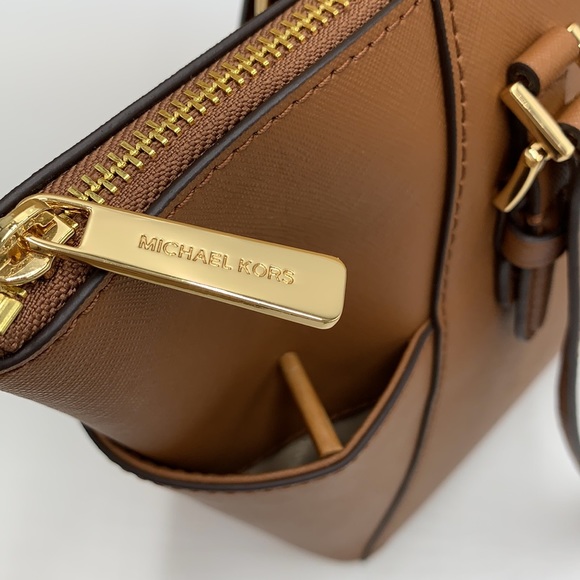 MICHAEL KORS Charlotte Large Leather Top-Zip Tote - Picture 13 of 15